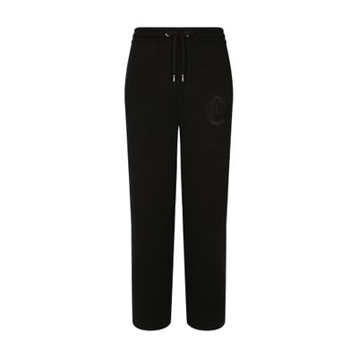 Dolce & Gabbana Wool Jogging Pants In Black