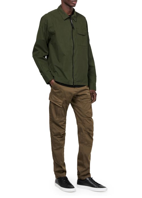 CP COMPANY Overshirt aus Gabardine mit Reißverschluss