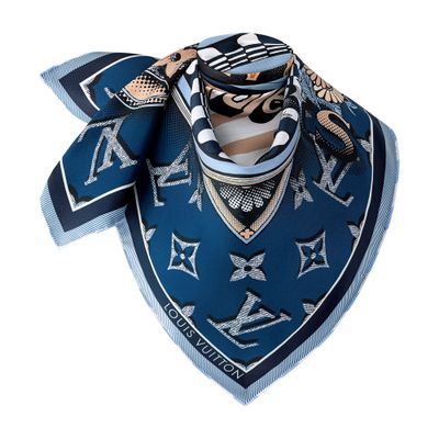 Louis Vuitton Malles Merveilleuses Remix Square 90 In Blue