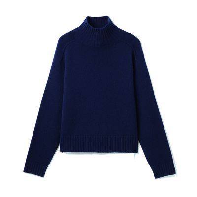 High-necked sweater