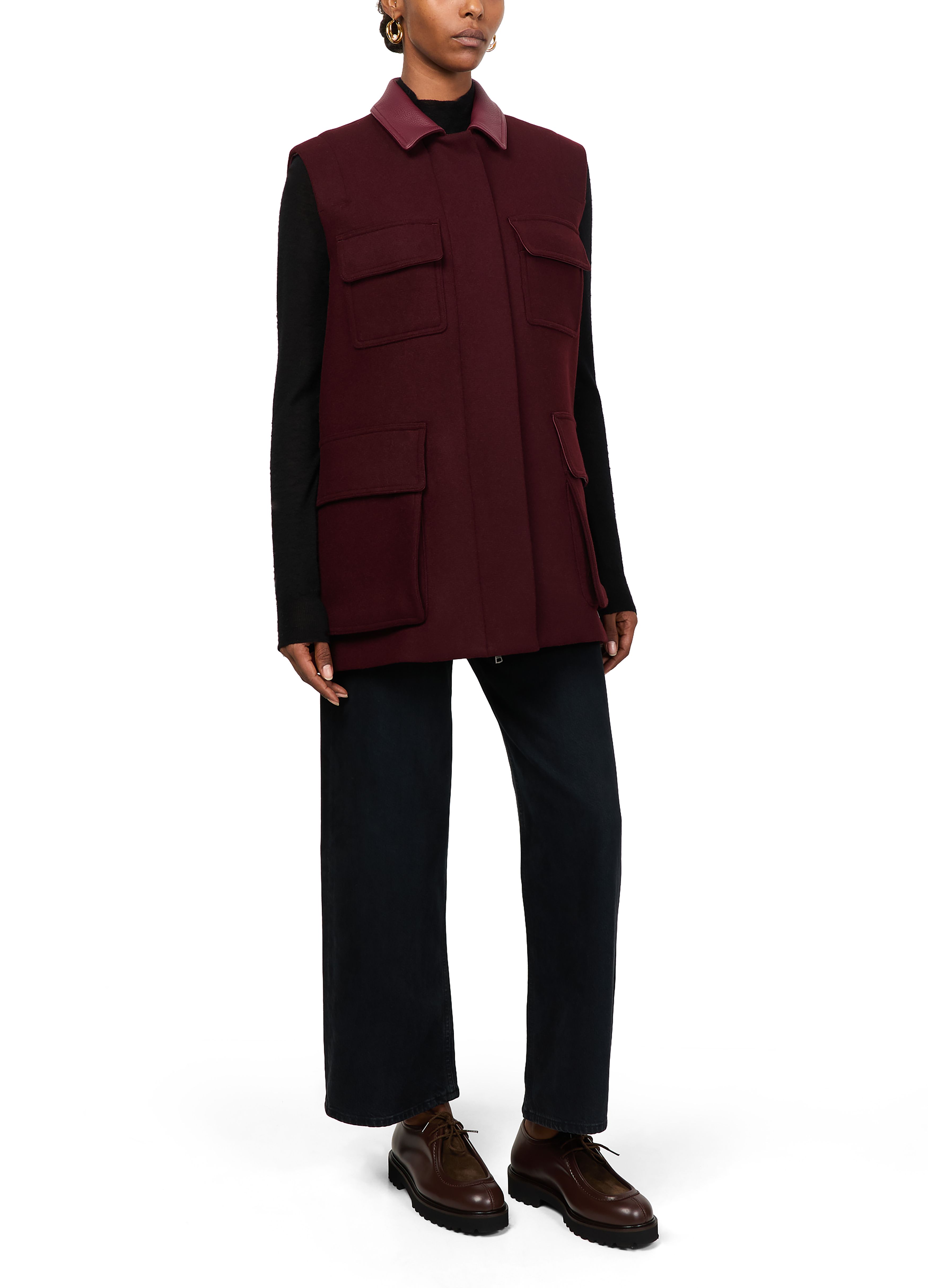 Sleeveless cargo jacket thumbnail 6