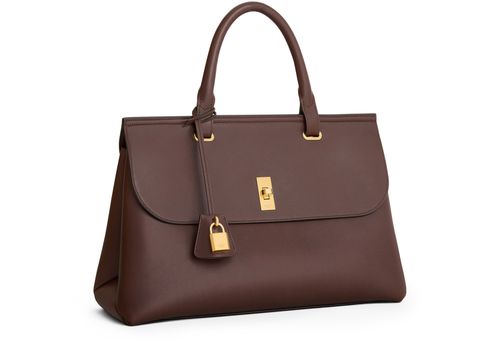 CELINE Medium Aucourt 16 soft en veau naturel