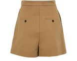 ショートパンツ MAX MARA AMBURGO SHORTS IN STRETCH COTTON Max Mara Amburgo Shorts | Brown | FARFETCH AO