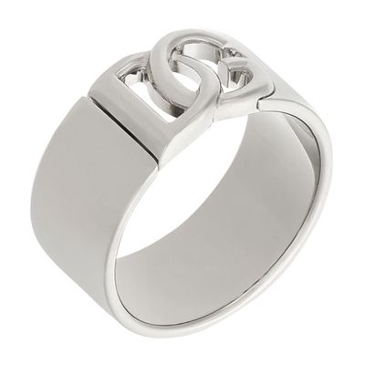 Dolce & Gabbana Dg Cut-out Band Ring In Multicolor