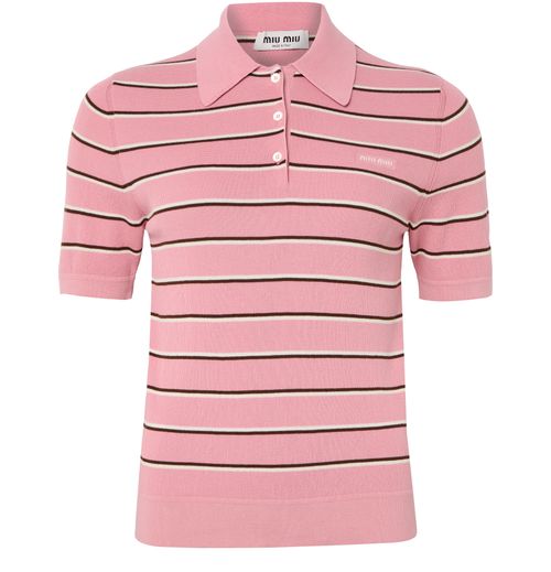 MIU MIU Striped polo shirt