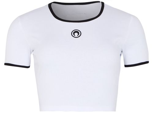MARINE SERRE Moon logo cropped top