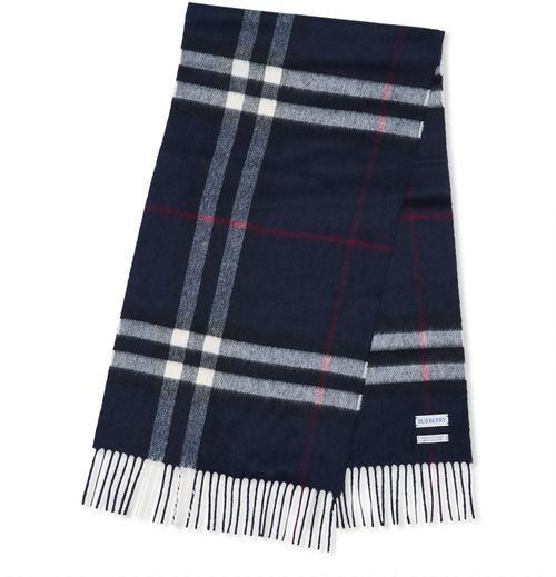 BURBERRY Checked cashmere scarf