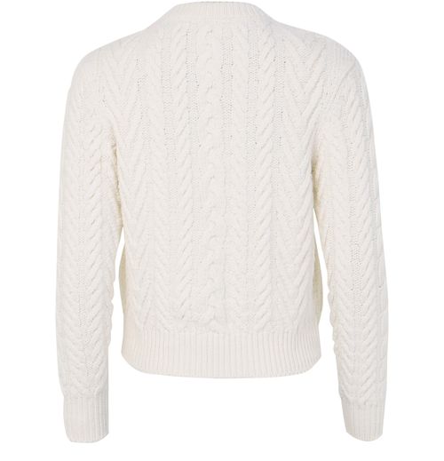 MCQUEEN Round neck sweater with crystal embroidery