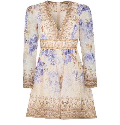 ZIMMERMANN Dawning plunge mini dress