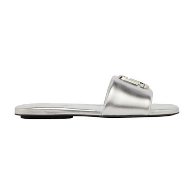 Shop Marc Jacobs The J Marc Metallic Sandal In Silver