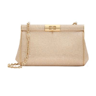 Dolce & Gabbana Small Marlene Shoulder Bag In Beige