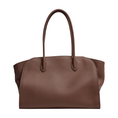 The Row Marlo 14 Tote Bag In Leather In Green
