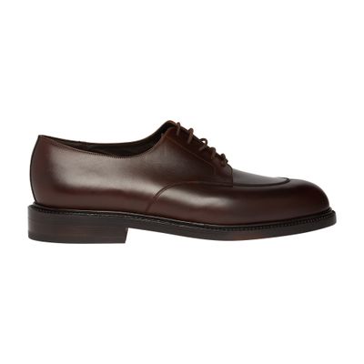 Shop Jm Weston Demi Chasse Derbies In Coffee