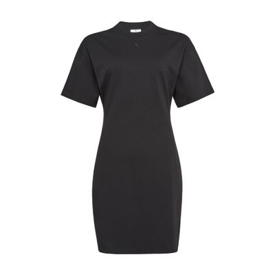 Courrèges Courregès Short Cotton Dress In Black