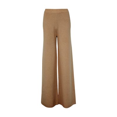 Max Mara Judy Wide-leg Pants In Brown