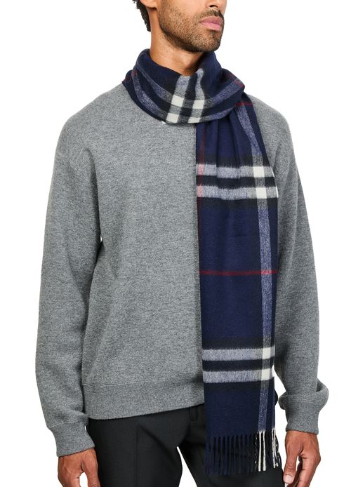 BURBERRY Checked cashmere scarf