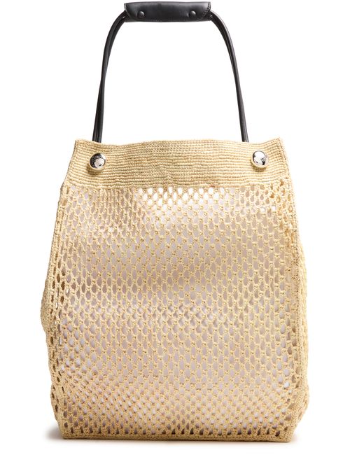 LOEWE Pebble Honeycomb Hobo in raffia