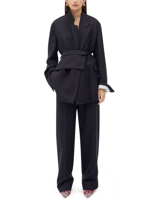 BOTTEGA VENETA Veste en laine avec ceinture