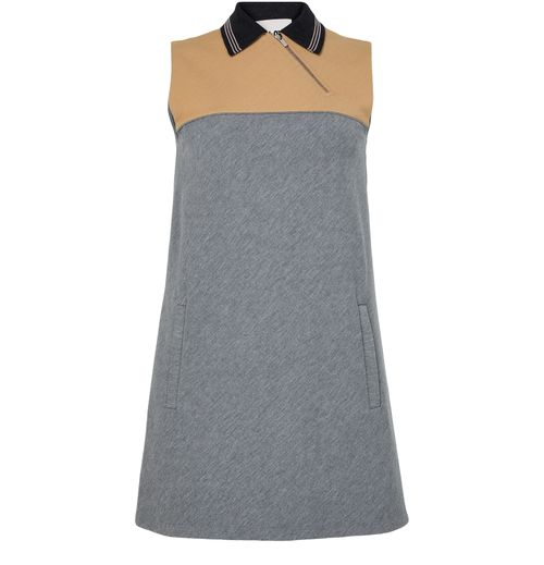MIU MIU Sleeveless bi-color mini dress