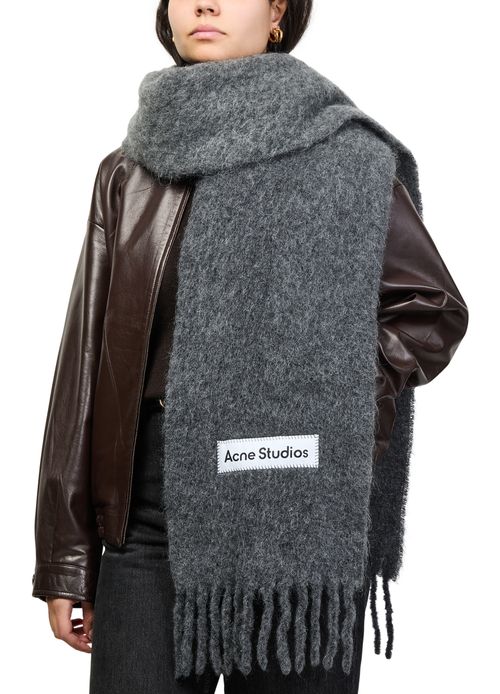 ACNE STUDIOS Écharpe à franges en laine