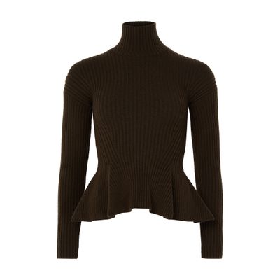 Max Mara Bolsena Turtle Neck Sweater In Green
