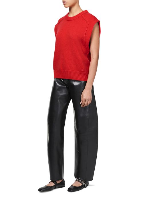 LOULOU STUDIO Mari wool sleeveless boxy top