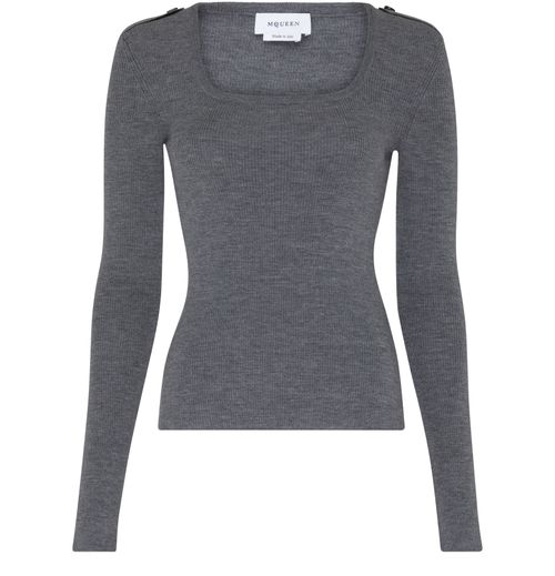 MCQUEEN Square neck top