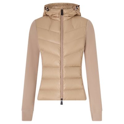 Moncler Zippered Cardigan In Neutral
