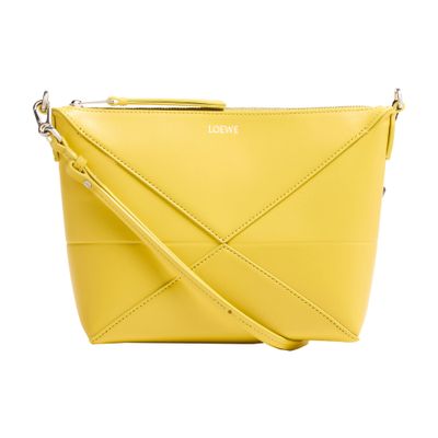 Loewe Puzzle Fold Pouch In Yellow