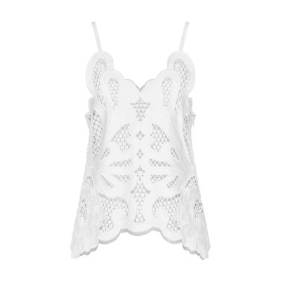 Dolce & Gabbana Cotton Top With Cut-out Detailing In White