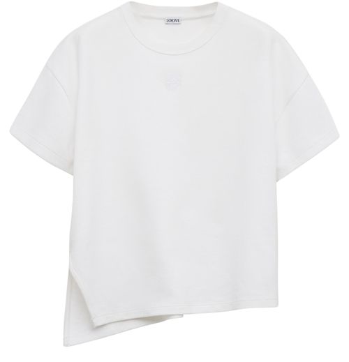 LOEWE T-shirt asymétrique en cotton et polyamide