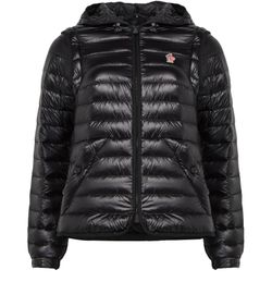 【24SS NEW】MONCLER_woman / Leandro パーカー / Black Black Leandro Hooded Parka - Long Jackets & Parka for Women