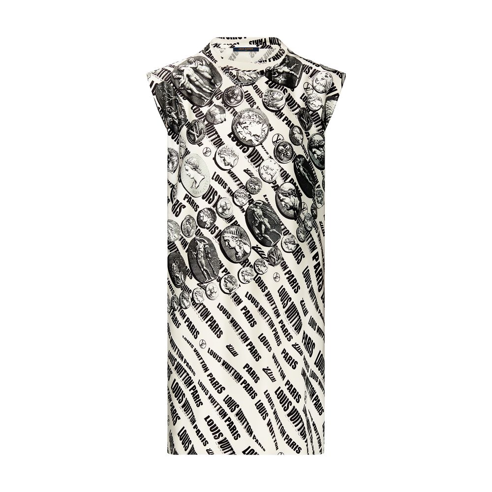 Slanted Signature Cameos and Coins Dress thumbnail 6