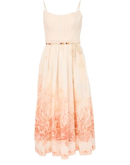 ZIMMERMANN Robe midi corset Wanderlust