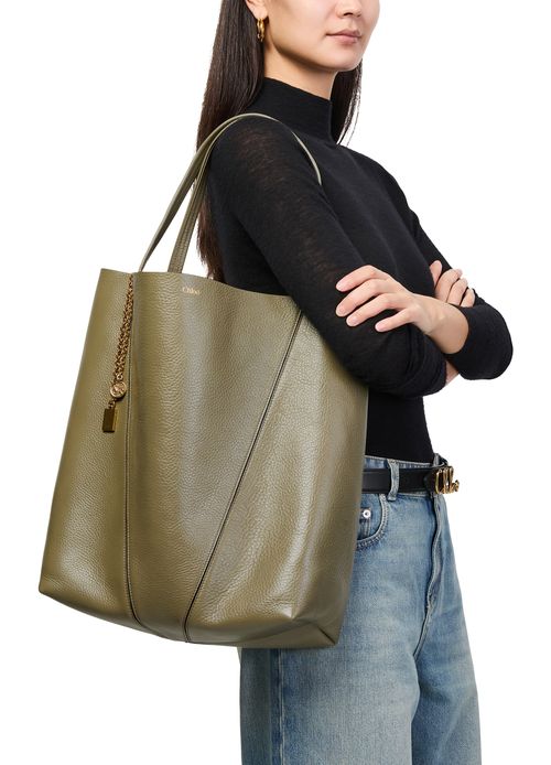 CHLOE Chloé Spin grained leather tote bag