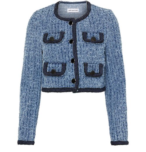 Blue Satin Jacket – self-portrait-US