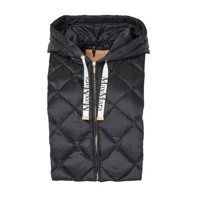 Max Mara Bi-material Trec Jacket - The Cube In Black