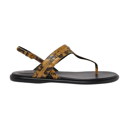 Isabel Marant Neutral Nya Python-effect Leather Sandals In Natural