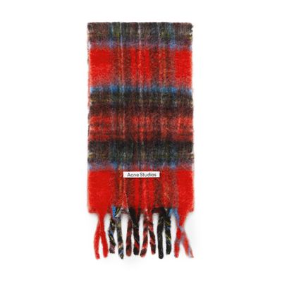 Acne Studios Mohair Scarves In Red