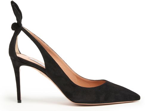 AQUAZZURA 85 리본 펌프스