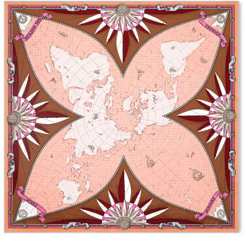 LOUIS VUITTON LV Map Square 90