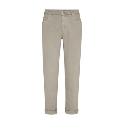 Brunello Cucinelli Five-pocket Traditional Fit Trousers In Light Comfort-dyed Denim In White