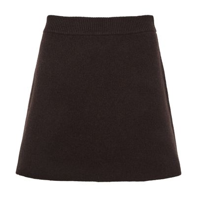 Lisa Yang Clare Cashmere Skirt In Brown