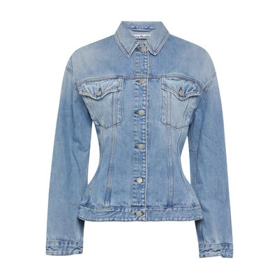 Acne Studios Osanna Denim Jacket In Light Blue