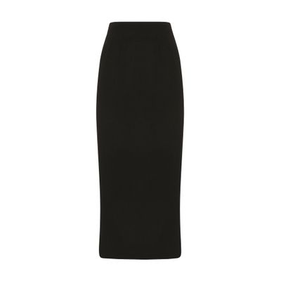 Virgin wool pencil skirt