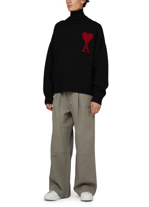 AMI PARIS Ami de Cœur turtleneck sweater