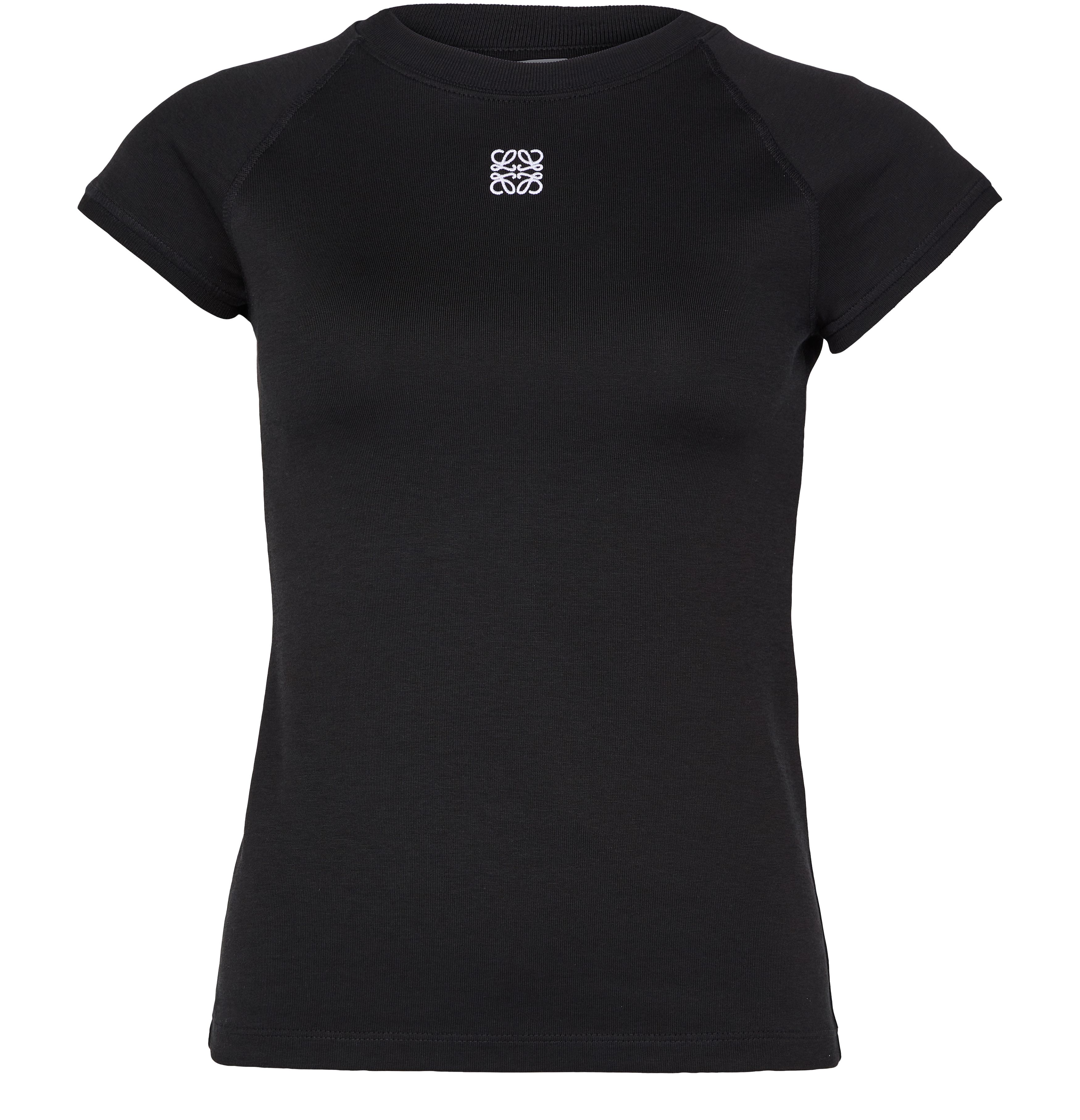 Small fit t-shirt in cotton and viscose