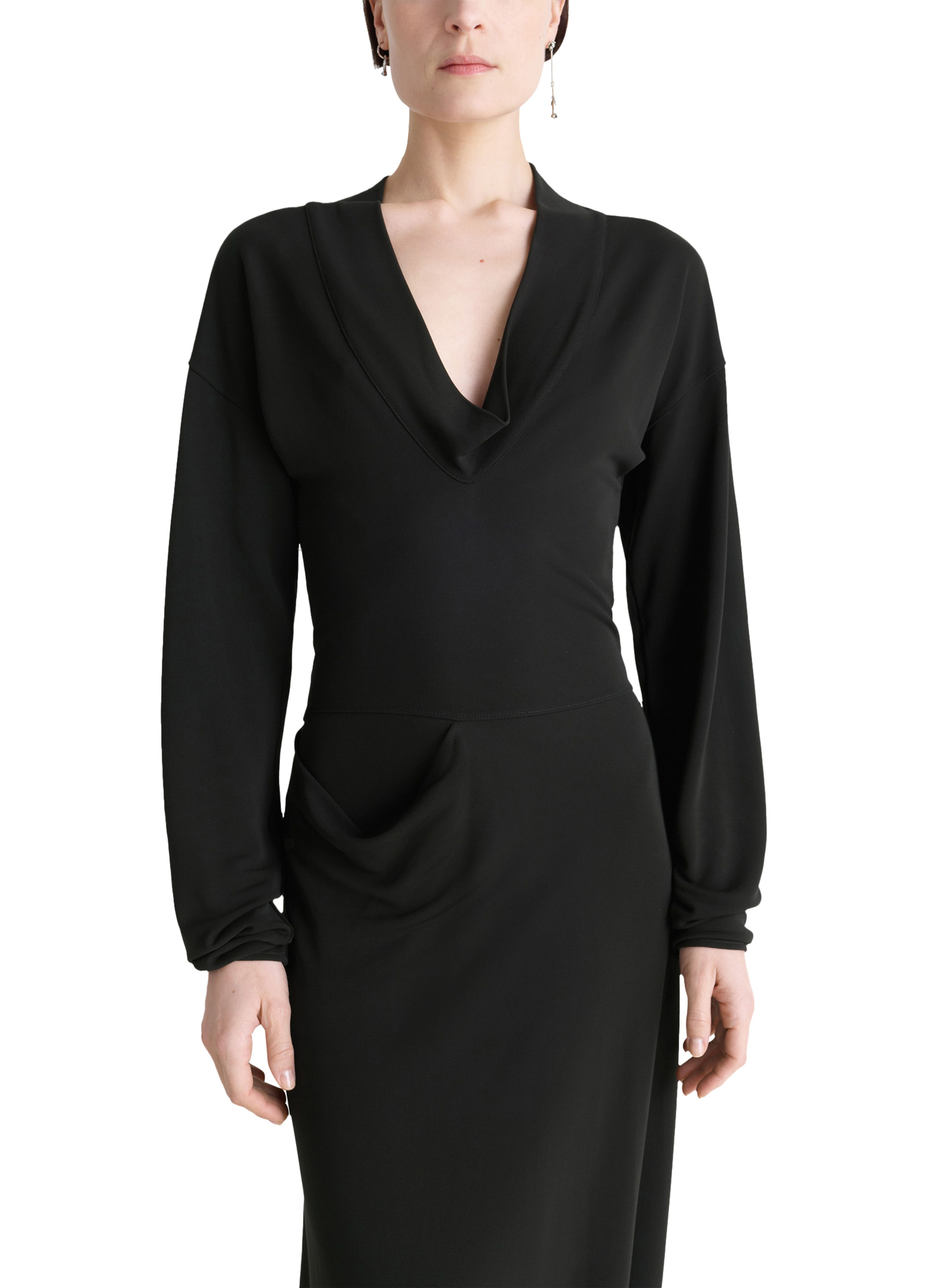 V-neck long dress thumbnail 3