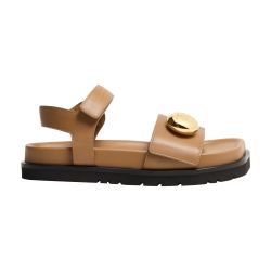 サンダル・ミュール LOEWE PEBBLE SANDALS WITH SOFT CALFSKIN FUSSBETT SOLE Pebble fussbett sandal in soft calfskin Brown - LOEWE