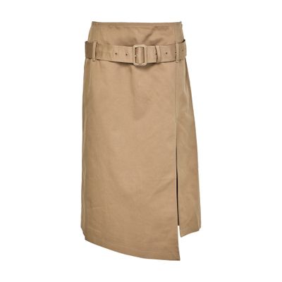 Acne Studios Midi Skirt In Sand